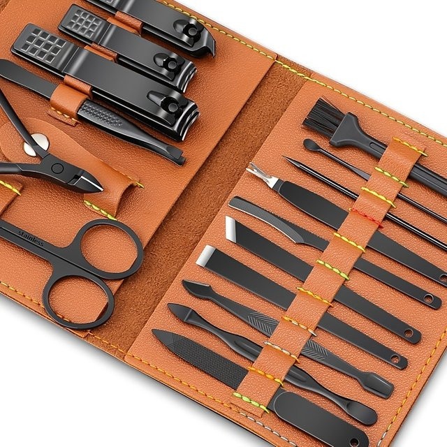Braun Maniküre Set, 16-teilig, Edelstahl, Unisex - Bild 1