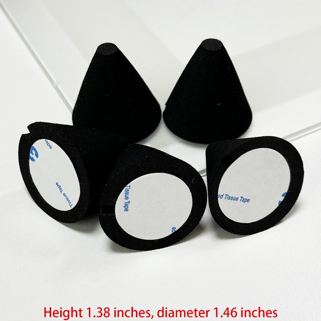 5 Stück Roland Elektronische Trommel-Trigger-Schwammkegel-Pads in Schwarz, kompatibel mit PD125 PD105 PD128 PD108 PD85 PDX100 - Bild 1