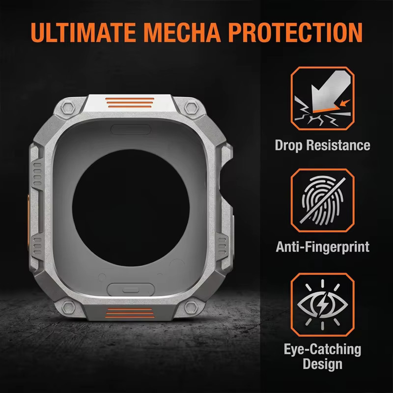 Apple Metall-Schutzhülle für Apple Watch, Titan, Schwarz - Bild 2