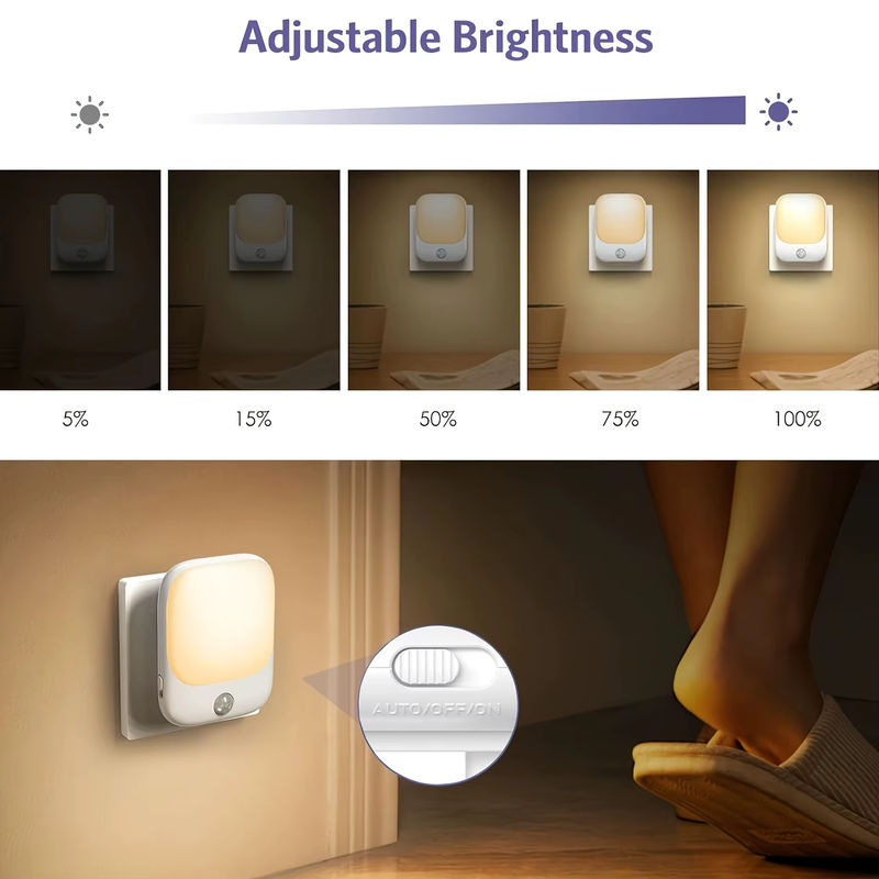 Ouelico 2-teiliges LED Nachtlicht mit Bewegungssensor und dimmbarer Helligkeit in Warmweiß für das Schlafzimmer - Bild 5