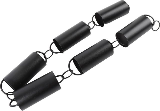 Dekorative Regenauffangkette aus Aluminiumlegierung von KONNWEI in Schwarz, Länge: 100 cm - Bild 1