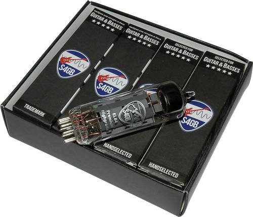 BTB Vertrieb EL84 S4GB Premium Elektronenröhren Matched Quartett für Gitarre und Bass Endpentode mit 9 Polzahl und Noval Sockel - Bild 1