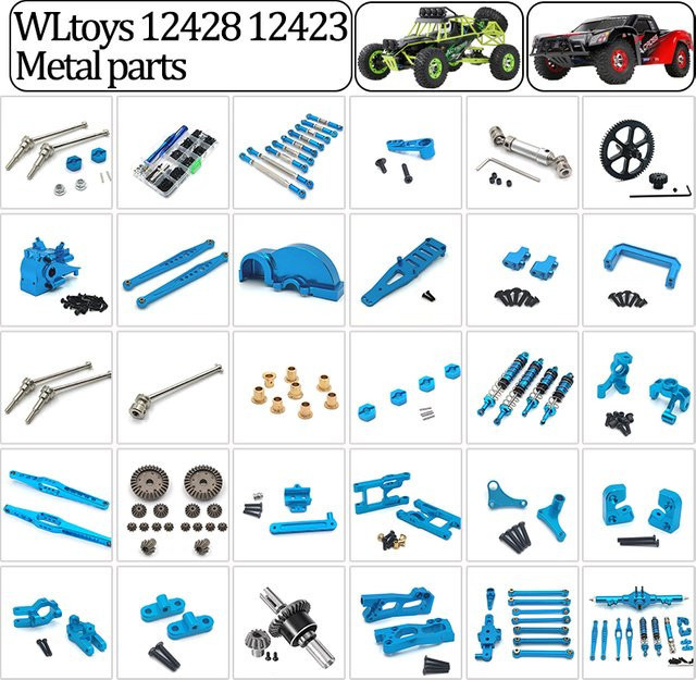 WLtoys Metall-Upgrade Ersatzteile, Antriebswelle, Getriebe, Zugstange, Lenkungsgelenk, Schwenkarm - Bild 1