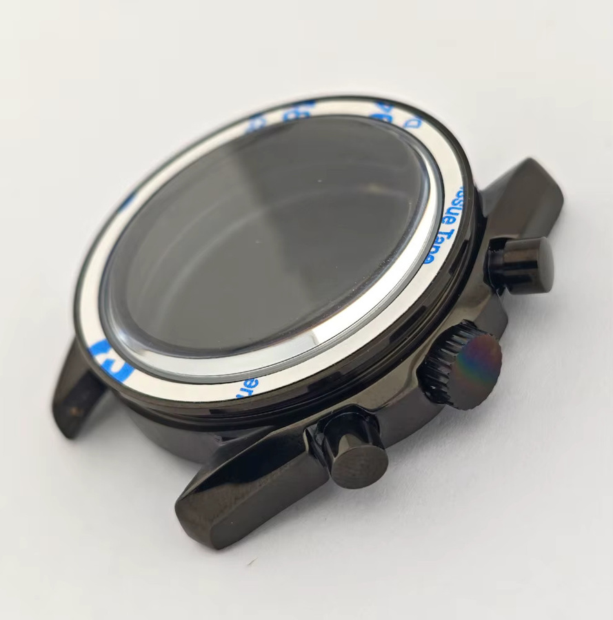 OUMASHI Uhrengehäuse Edelstahl, Schwarz, 40 mm - Bild 1