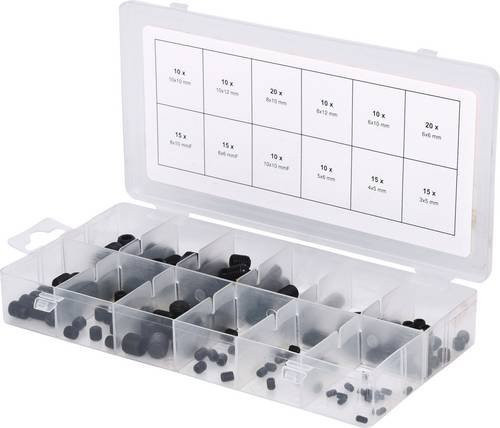 KS Tools Madenschrauben-Sortiment metrisch, 160 Teile in Kunststoffbox - Bild 1