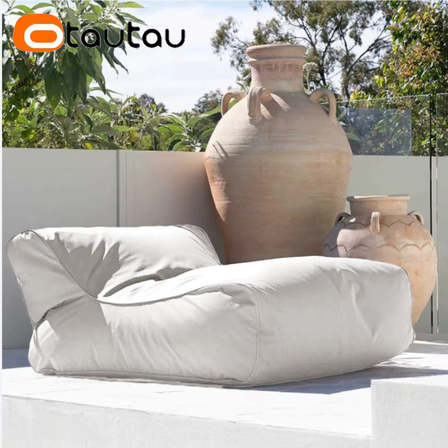 OTAUTAU Outdoor Sitzsack-Liegenbezug SF483 aus wasserabweisendem Oxford-Polyester in Grau - Bild 3