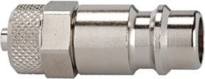 Riegler Nippel für Kupplungen NW 7,2 - NW 7,8, Messing vernichtet, Farbe: Silber, für Schlauch 8x6 - Bild 1