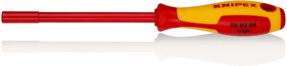 Knipex Steckschlüssel mit Schraubendreher-Griff isoliert in Rot, VDE-geprüft, 232 mm - Bild 1