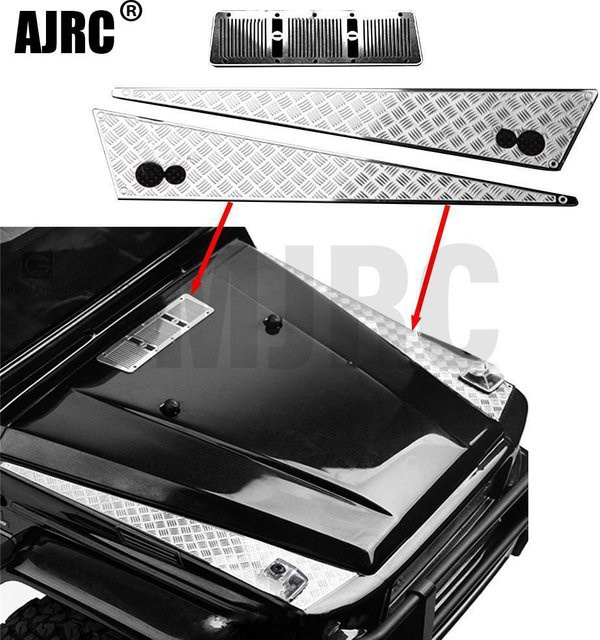 AJRC TRAXXAS Anti-skid Plate Board Stainless Steel 1/10 - Bild 1