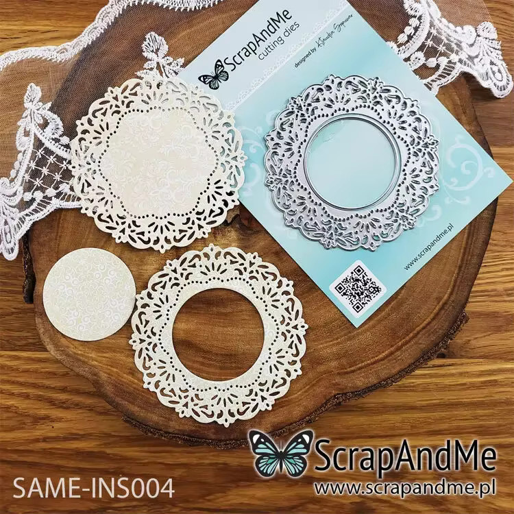 Silikonstempel und Metallstanzformen Set mit Blumenrahmen und Schmetterlingen in Silber für Scrapbooking und DIY Bastelarbeiten - Bild 2