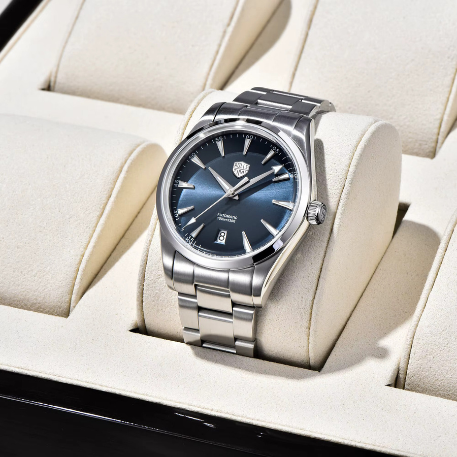 RollsTimi Armbanduhr, Automatik, Edelstahl, Blau, Herren - Bild 4