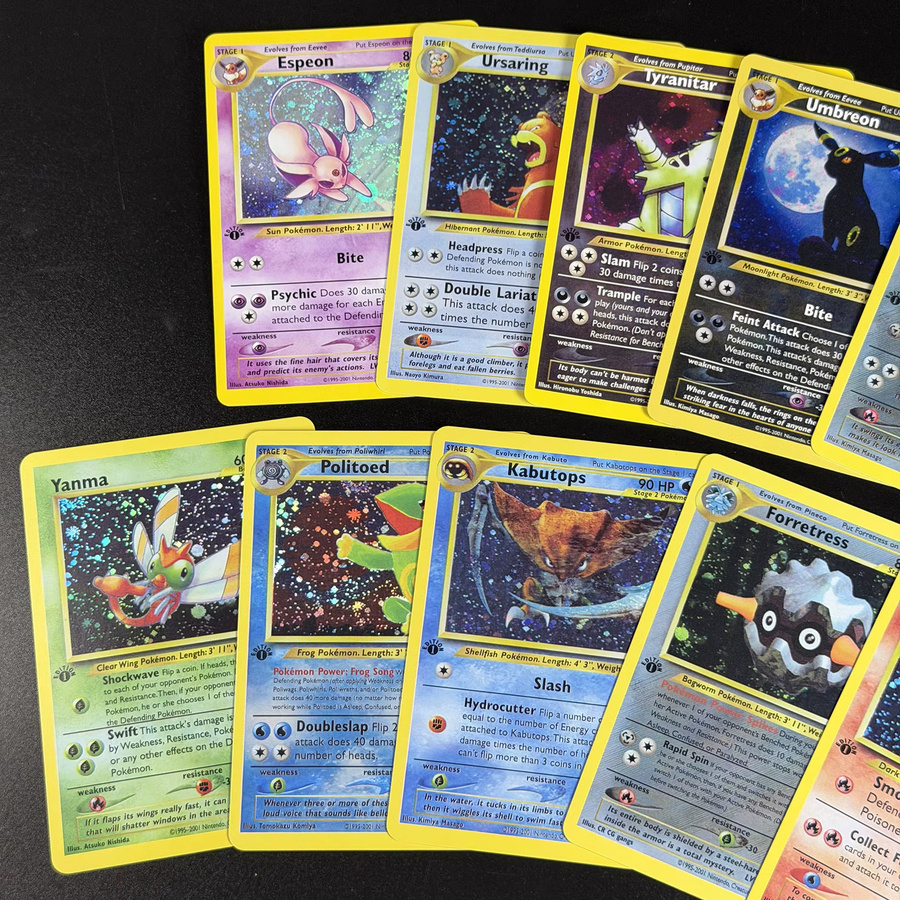 Bandai Vintage PKM TCG Neo Discovery N2 Holo Proxy-Karten, 14-teiliges Set - Bild 1