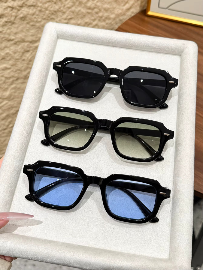 CAIPAI Sonnenbrille, quadratisch, Vollrand, Kunststoff, Unisex, Bonbonfarben - Bild 1