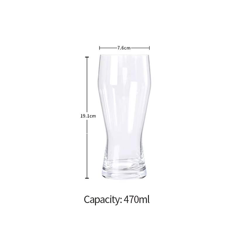 HeY LiLac Eli Premium Craft Beer Glas, transparentes bleifreies Kristallglas, 470 ml - Bild 6