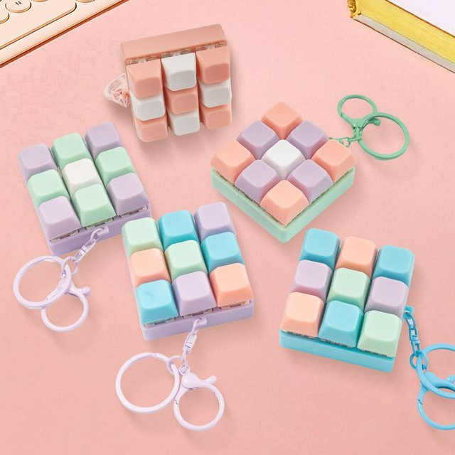 Yiran bag 9 Tasten Tastatur Fidget Schlüsselanhänger Antistress Spielzeug - Bild 1