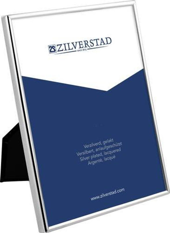 Zilverstad Bilderwechselrahmen aus Metall in Silber für die Wandmontage oder als Tischaufsteller, Format: 10 x 15 cm - Bild 1