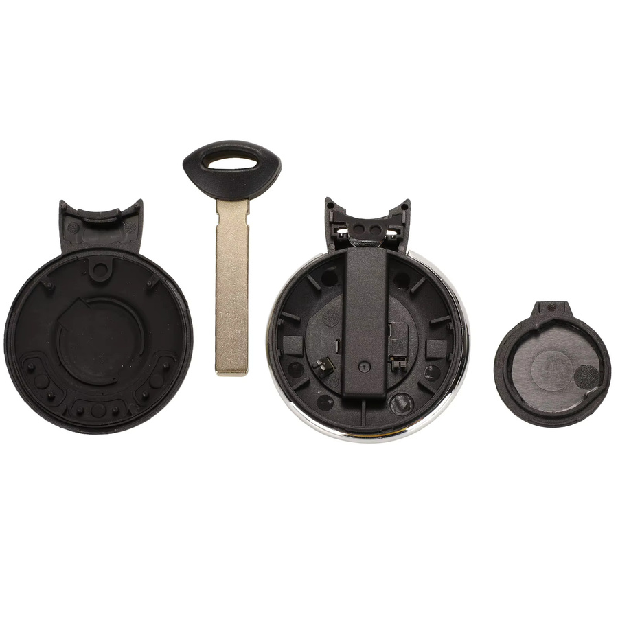 YIQIXIN Fernbedienung Autoschlüssel Shell Fob Case für BMW Mini Cooper R56 R57 R58 R60 R61 Clubman Countryman, 3 Tasten, Schwarz, ungeschnittene Klinge, ohne Logo - Bild 3