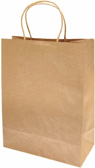 Rico Design Papiertüte aus Kraftpapier in Braun, B/T/H: 24 x 12 x 31 cm - Bild 1