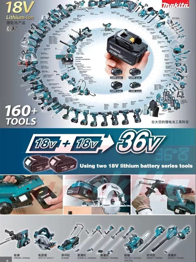 Makita 18 V Lithium-Ionen-Akku BL1820B in Schwarz - Bild 7
