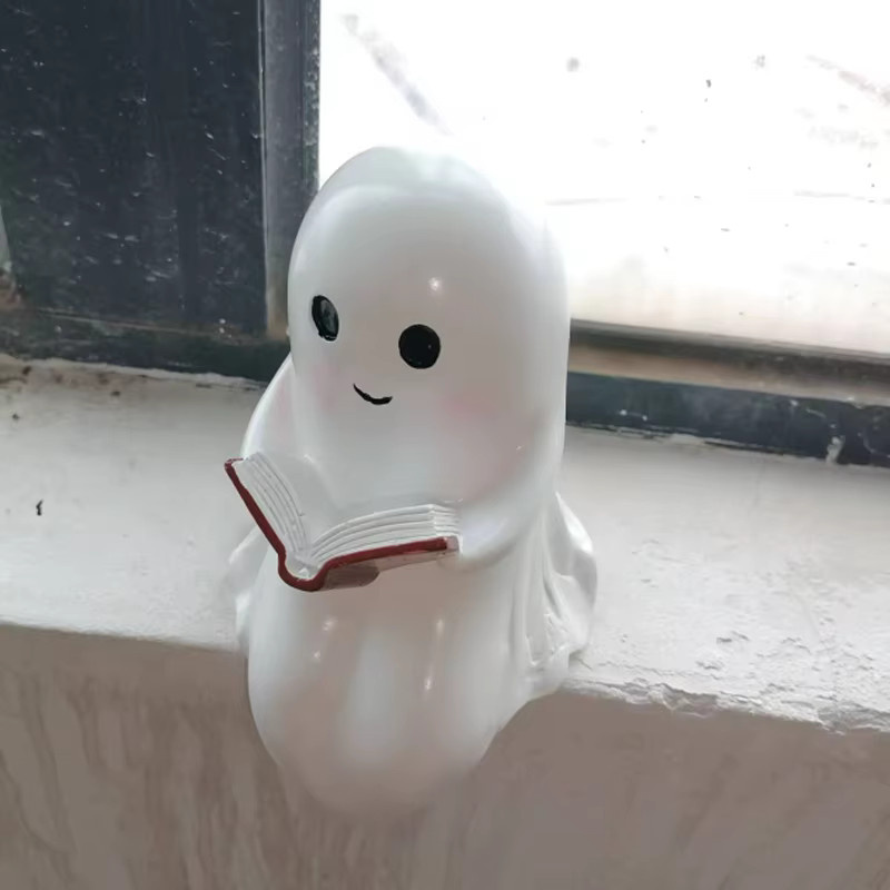 RCDRIFT Geister-Leselampe LED in Weiß für Halloween als niedliches Ornament und Geschenk - Bild 3