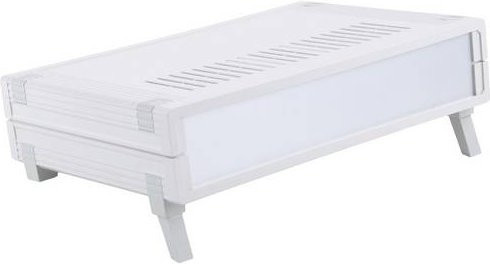 Bopla UM 62609L ULTRAMAS Tisch-Gehäuse aus ABS in Lichtgrau RAL 7035, B/T/H: 25,89 x 29,09 x 6,22 cm - Bild 1