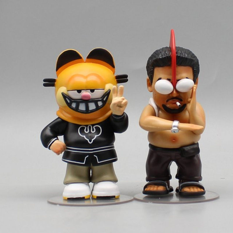 Bandai Superman Katze Kawaii Kung Fu Modellfigur aus Kunststoff, mehrfarbig, Höhe: 9 cm - Bild 1