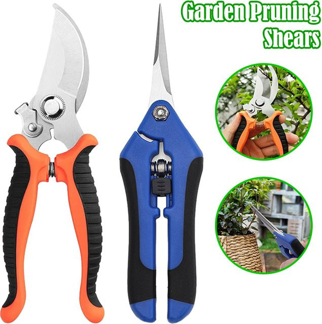 2-teiliges Gartenscheren-Set von eoopee in Multicolour mit ergonomischen, rutschfesten Griffen und Sicherheitsschloss für Rosen und Pflanzen - Bild 1