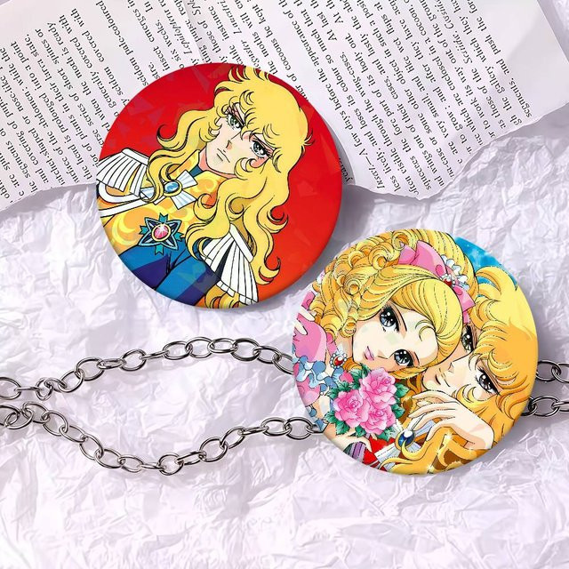 Brosche Manga Anime Die Rose von Versailles Lady Oscar, Bunt - Bild 1