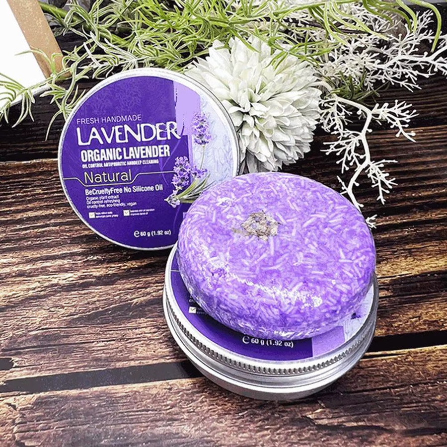Rosmarin-Shampoo-Seife mit Ingwer, Bambus, Lavendel, trockenem, strapaziertem Haar - Bild 2