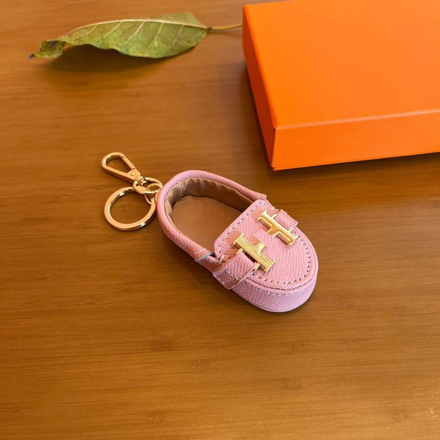 Schlüsselanhänger Leder, kleine Schuhe, braun, Unisex - Bild 1