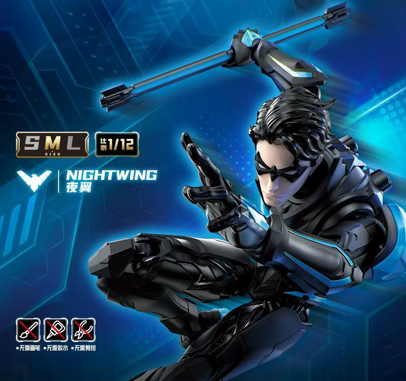 BLOKEES Nightwing, Bausteinmodell, Actionfigur - Bild 2