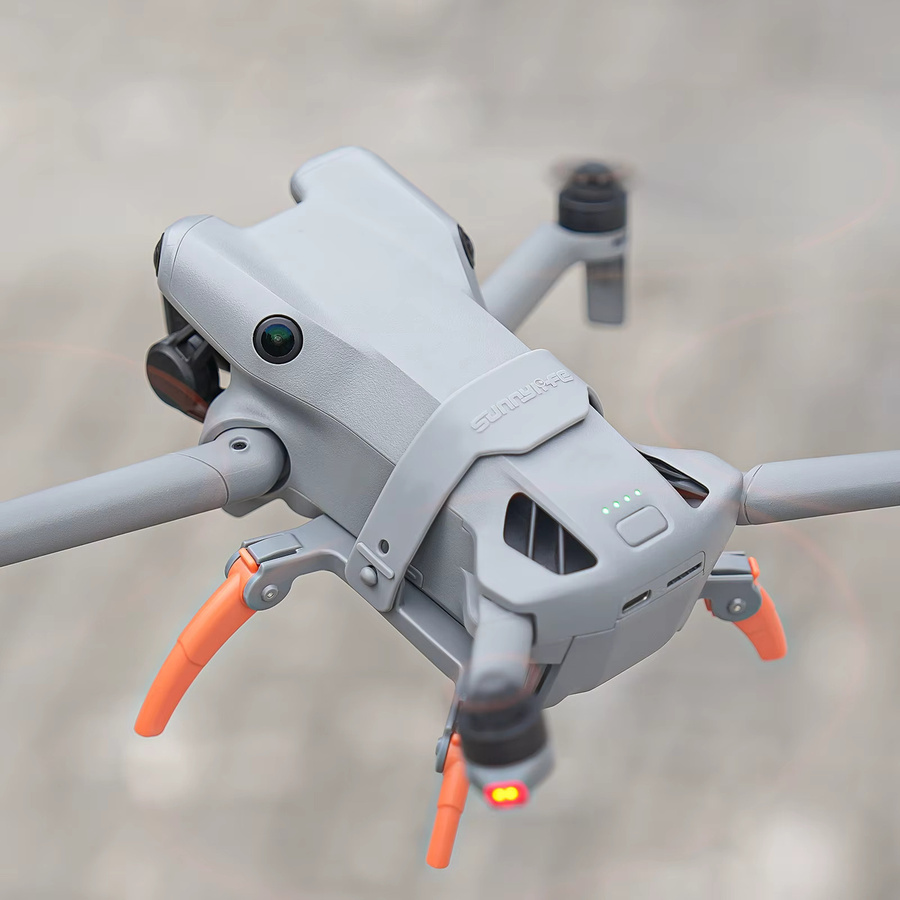 DJI Mini 5 Pro Spider Gears Fahrwerk Erhöhung in Orange als Schutz für die Drohnen-Landebeine - Bild 4