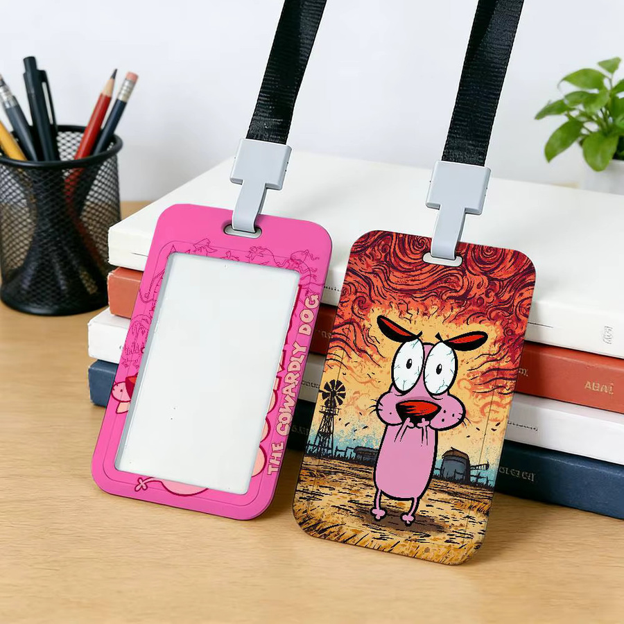 C-Courage the Cowardly Dog Kartenhalter mit Schlüsselband und Namensschild aus Kunststoff - Bild 2