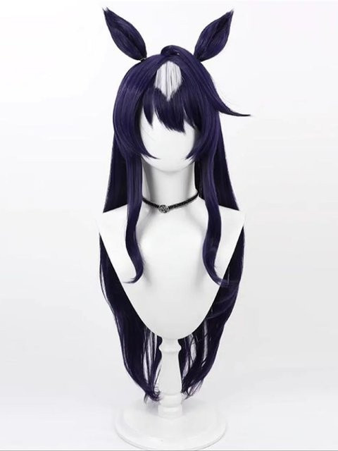 Cosplay Uma Musume Pretty Derby Verxina Perücke, Anime- und Spielparty, Schwarz - Bild 1
