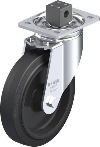 Blickle Lenkrolle LH-POEV 200XR-CS13 mit Feststeller in Schwarz-Grau, Rad-Durchmesser: 20 cm, Tragfähigkeit: 500 kg - Bild 1