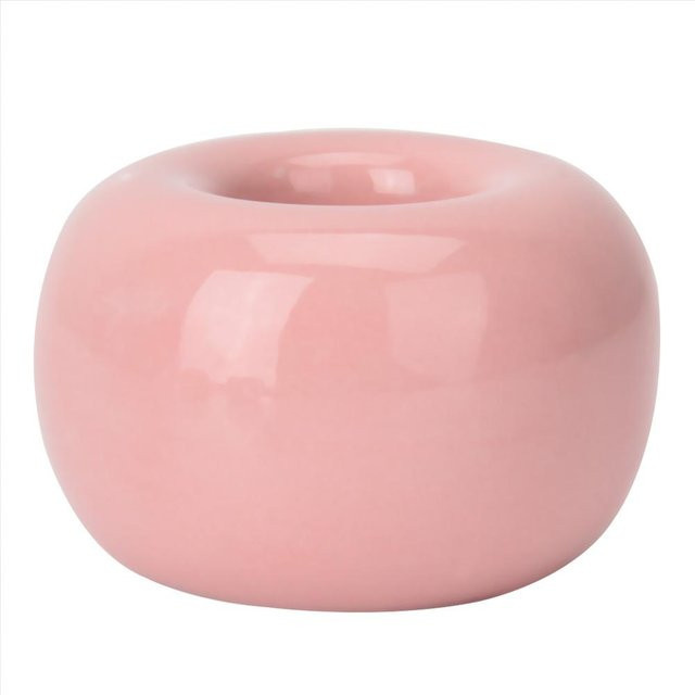 CosyHome Donut Zahnbürstenhalter aus Keramik in Rosa und Beige - Bild 1