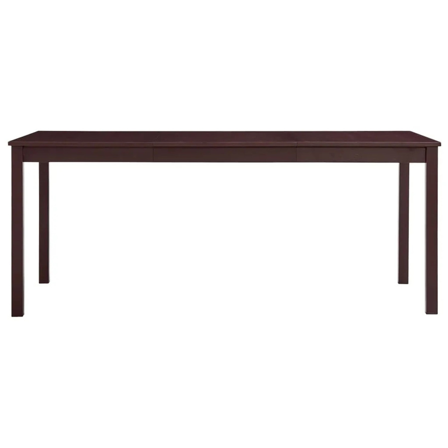 vidaXL Esstisch aus Kiefernholz in Dunkelbraun, B/T/H: 180 x 90 x 73 cm - Bild 2