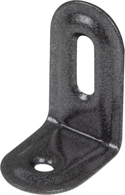 GAH Alberts Verstellwinkel geprägt Schwarzdiamant Duplexbeschichtung aus Stahl B/H/T: 28 x 40 x 22 mm - Bild 1