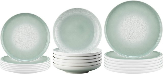 Seltmann Weiden Teller-Set Sento Home aus Porzellan, 18er Set, Weiß - Bild 1