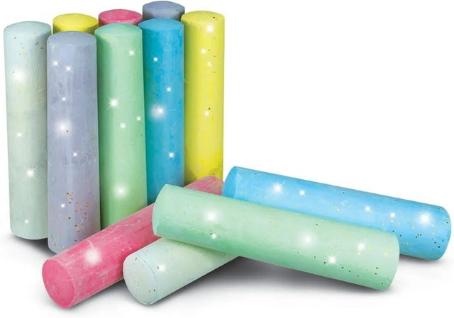 Xtrem Straßenmalkreide Kreidespass Glitzer Bunt / Mehrfarbig 20-teiliges Set - Bild 1