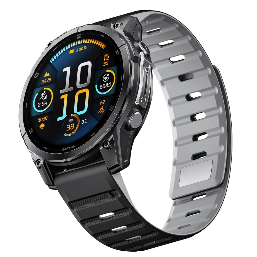 GEAR-D4 Uhrenarmband Silikon, Bicolor, Unisex, 22mm - Bild 2