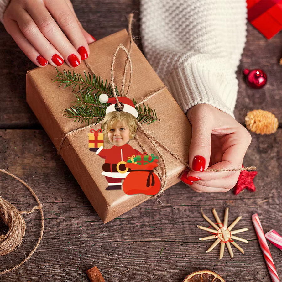 Cyuan Weihnachtsmann Papier Anhänger Multicolor für Weihnachtsdekoration - Bild 4