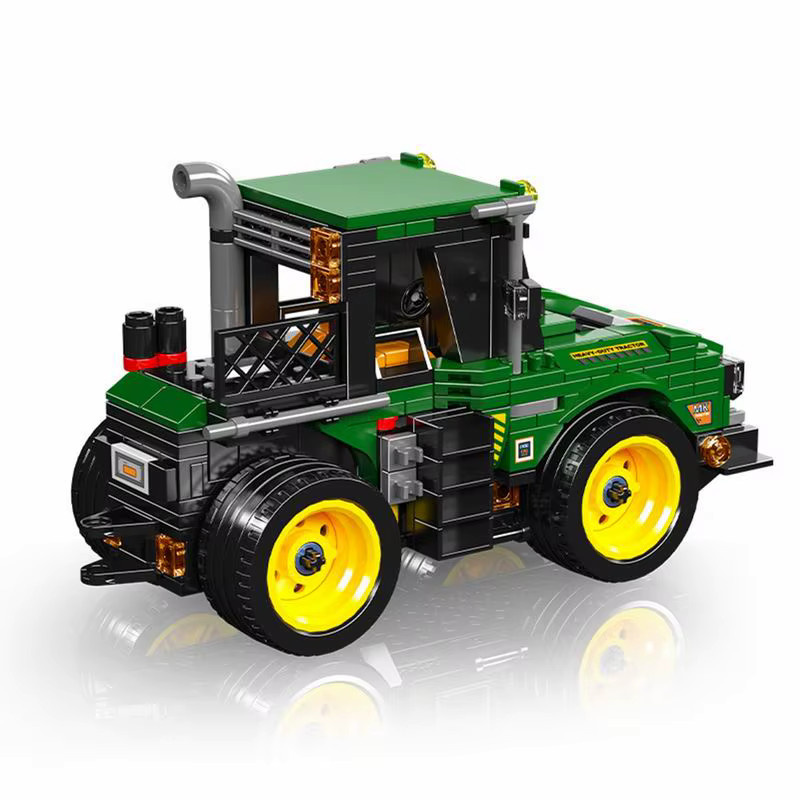 Mould King 24061 MOC Kreativer Traktor Bauernhof Fahrzeug Bausteine Set in Grün mit 466 Teilen - Bild 5