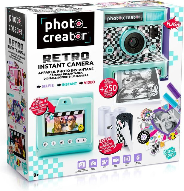 Canal Toys Retro Instant Camera in Türkis - Bild 1