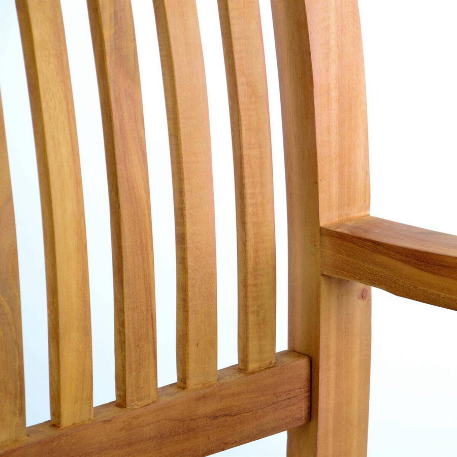 VCM 4-Sitzer Gartenbank aus behandeltem Teakholz in Braun im Landhausstil, Breite: 60 cm, Höhe: 90 cm, Länge: 180 cm - Bild 2