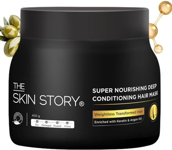 The Skin Story Arganöl Haarmaske, mit Arganöl, Keratin und Olivenöl, für trockenes und coloriertes Haar - Bild 1