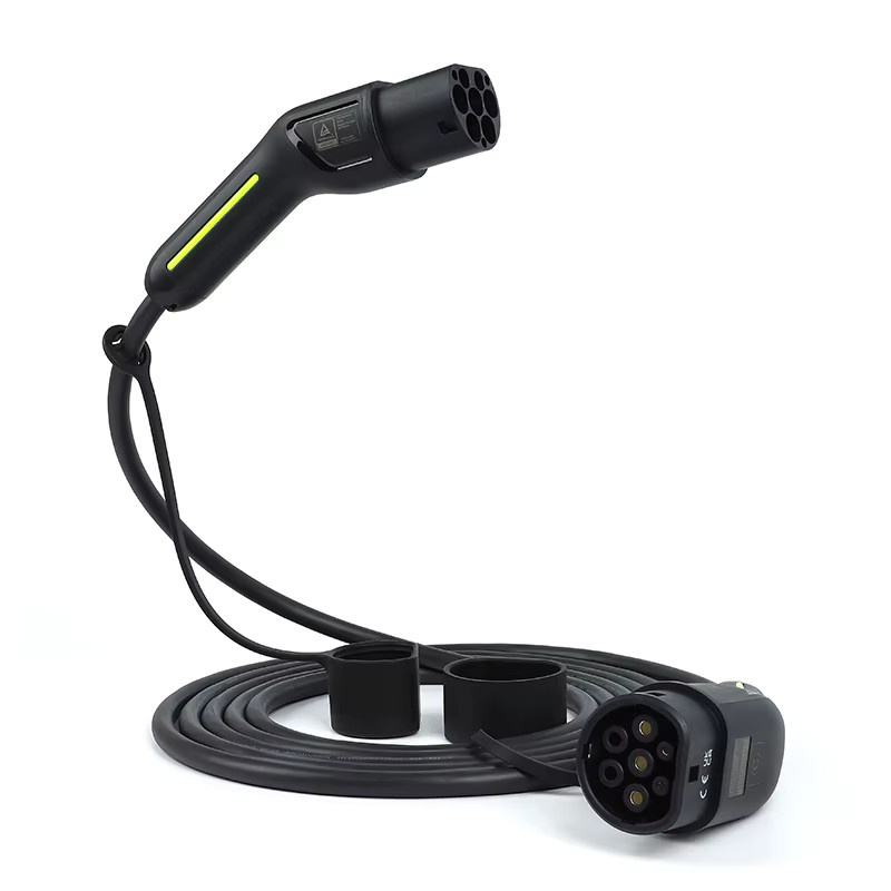 ANDAIIC Ladekabel Typ 2 und Typ 1 für Straßenladestationen und Wallboxen, 5 Meter, Schwarz, Wasserdicht, 3,5kW-22kW, Modus 3, 1-phasig oder 3-phasig - Bild 2