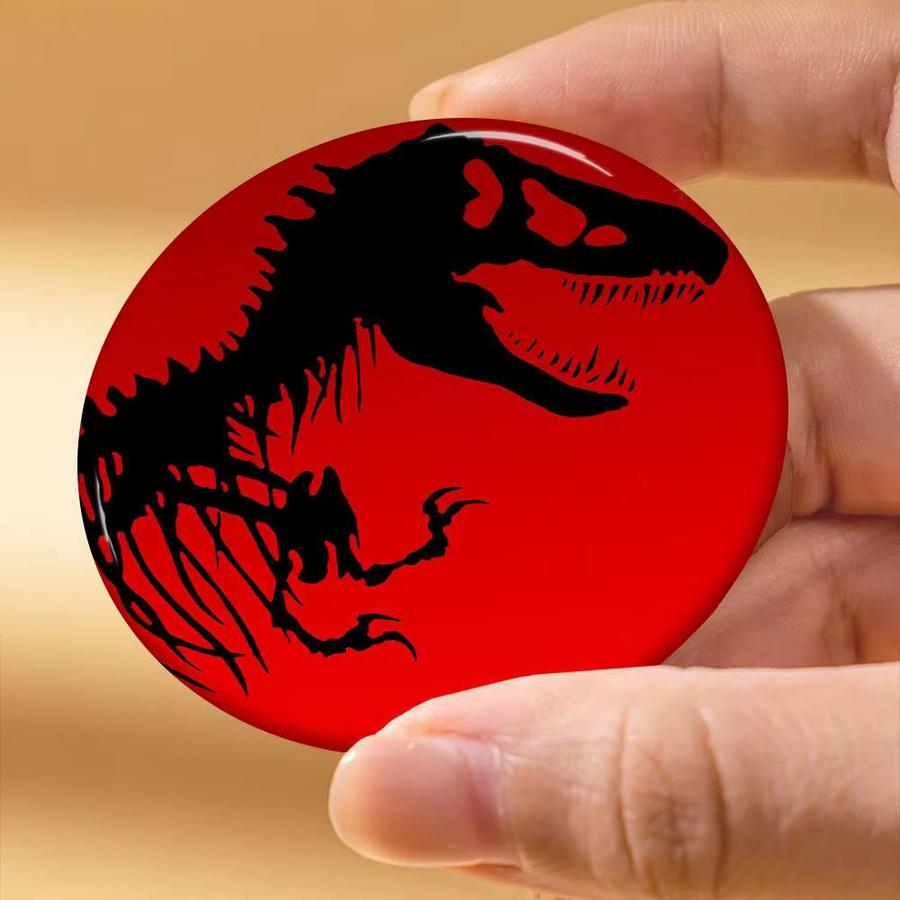 Brosche J-Jurassic P-Park Film Anime, Weißblech, Tier Icon, Pin - Bild 2