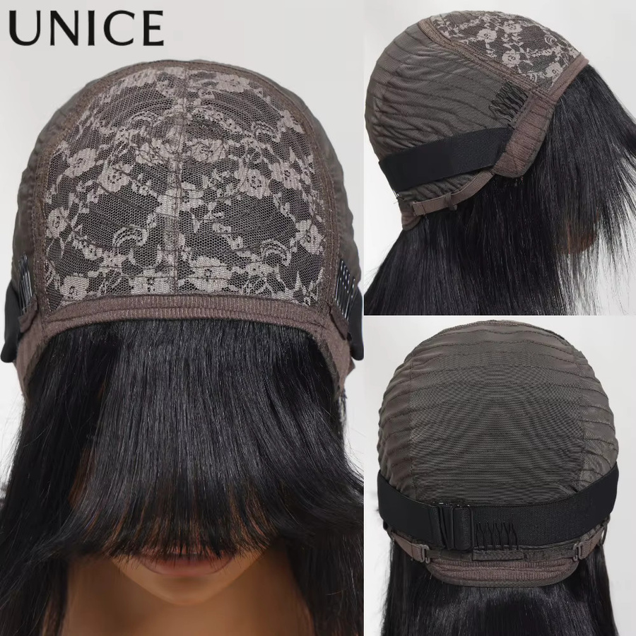 UNice Hair Bob-Perücke mit Pony, 100 % Echthaar, Damen - Bild 3