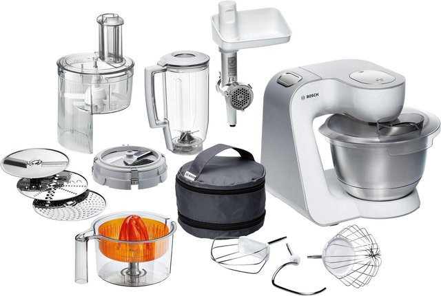 Bosch MUM54251 Serie 4 Küchenmaschine in Weiß und Silber - Bild 1